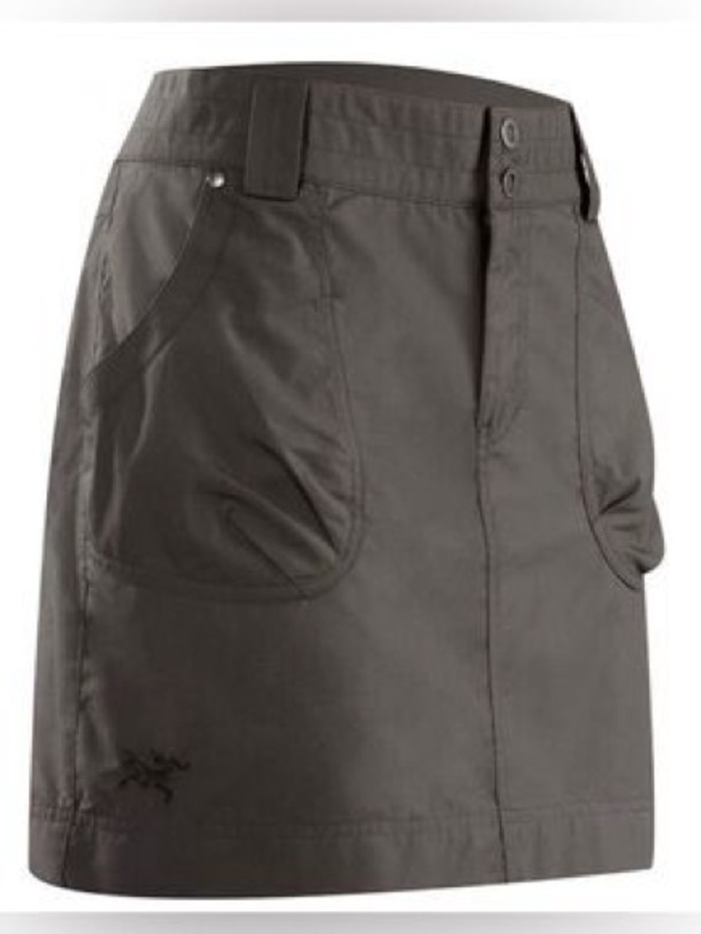 Arc’teryx Rana mini skirt cotton nylon grey size 10 women’s